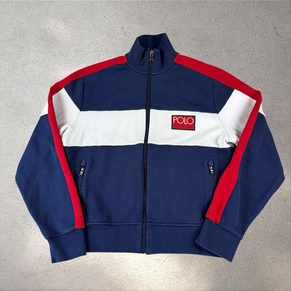 Polo Ralph Lauren Polo 1992 Double-Knit Track Jacket Boy's Large (14-16) Youth